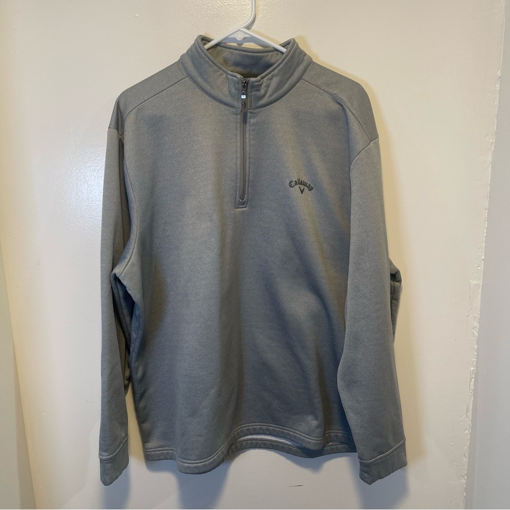 Callaway Gray Zip Up Sweater men’s size‎ XL